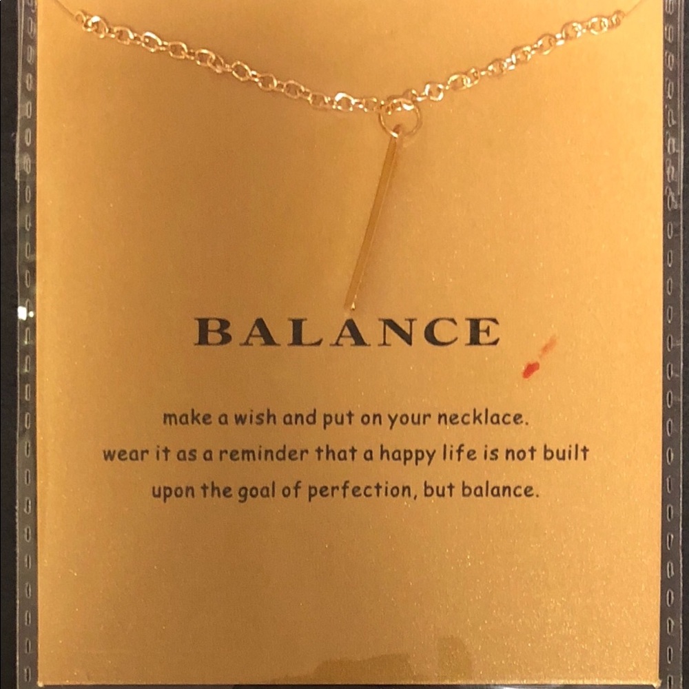 Dainty “Balance” Pendant Necklace - Picture 3 of 3